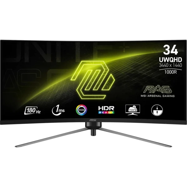 MSI Monitor MAG 345CQR - 34 inch - UWQHD - VA (Vertical Alignment)